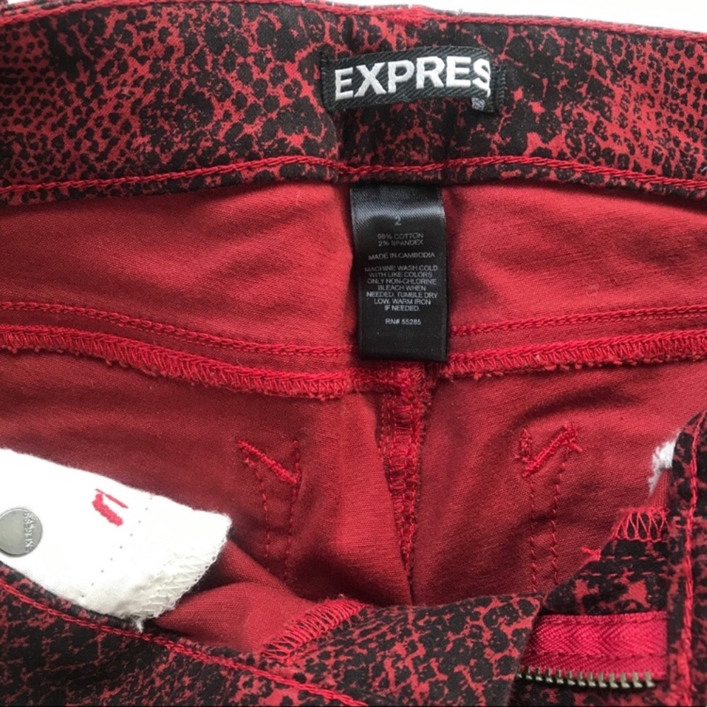 Express Snakeskin/Python Jeans - Picture 4 of 4